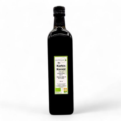 Show details for Kürbiskernöl 0,75l Picture of Kürbiskernöl 0,75l