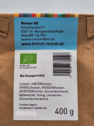 Bild von BIO - Knuspermüsli 0,4kg  