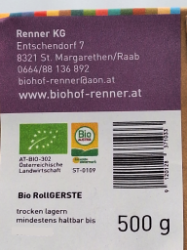 Bild von BIO - Rollgerste 0,5kg  