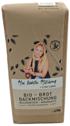 Bild von BIO -  Brotbackmischung Buchweizen - Amaranth glutenfrei 570g 