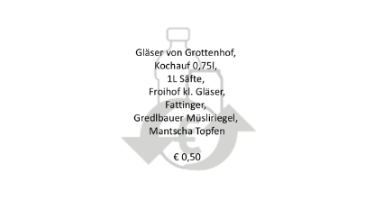 Picture of PFAND - Gläser Grottenhof, Kochauf 0,75... etc.