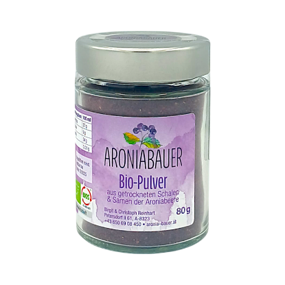 Zeige Details für Aronia-BIO-Pulver - 80g Bild von Aronia-BIO-Pulver - 80g