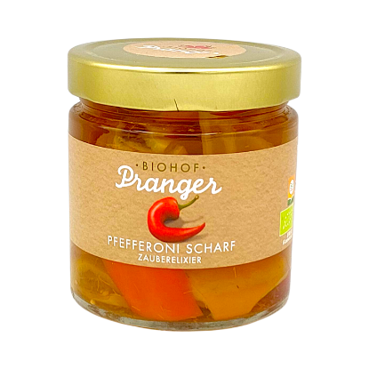 Zeige Details für Pfefferoni scharf 380g Glas Bild von Pfefferoni scharf 380g Glas