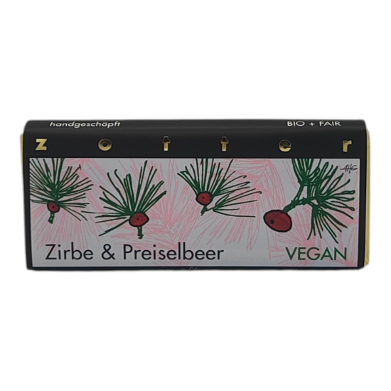 Picture of BIO - Zotter "handgeschöpft" Zirbe & Preiselbeer