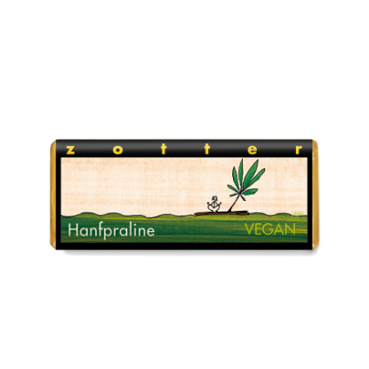 Bild von BIO - Zotter "handgeschöpft" Hanfpraline VEGAN 70g